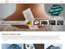 Tablet Screenshot of national-label.com